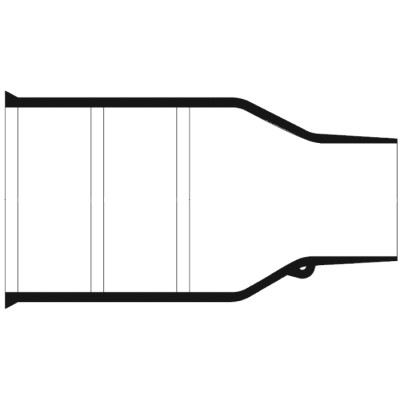 TE Connectivity Heat Shrink Boot Straight LFH Polyolefin Adhesive Backing Black 52 mm 202K174-100/180-0