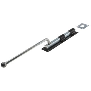 RS PRO Steel Epoxy Black Monkey Tail Door Bolt 450 mm 894-6749