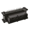 TE Connectivity Junior Power Timer Series Right Angle Through Hole PCB Header 29 Contacts 5 mm Pitch 3 Row 1-963221-1