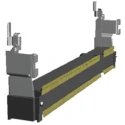 TE Connectivity 0.6 mm Pitch 200 Way Right Angle Surface Mount DDR2 DIMM Socket 1.8V 500mA 1612618-4