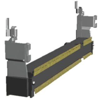 TE Connectivity 0.6 mm Pitch 200 Way Right Angle Surface Mount DDR2 DIMM Socket 1.8V 500mA 1612618-4