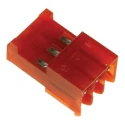 TE Connectivity IDC Connector 3-Way Female Right Angle 2.54mm Pitch 5A 250V AC Nylon Housing 3-643813-3