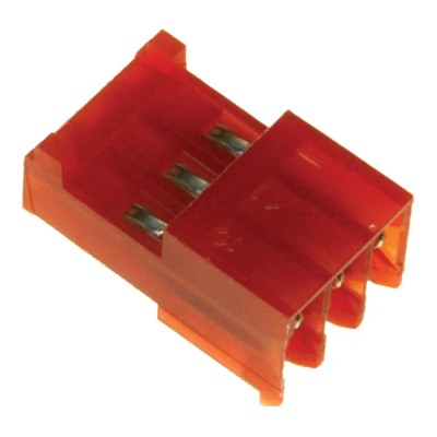 TE Connectivity IDC Connector 3-Way Female Right Angle 2.54mm Pitch 5A 250V AC Nylon Housing 3-643813-3