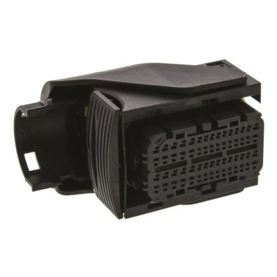 TE Connectivity Micro Quadlok System Automotive Connector Female Brown Black Cable 60 Way Crimp Termination 284742-1