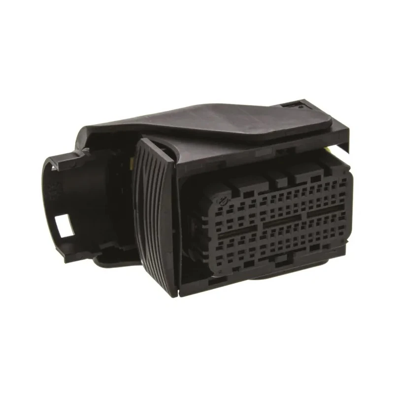 TE Connectivity Micro Quadlok System Automotive Connector Female Brown Black Cable 60 Way Crimp Termination 284742-1