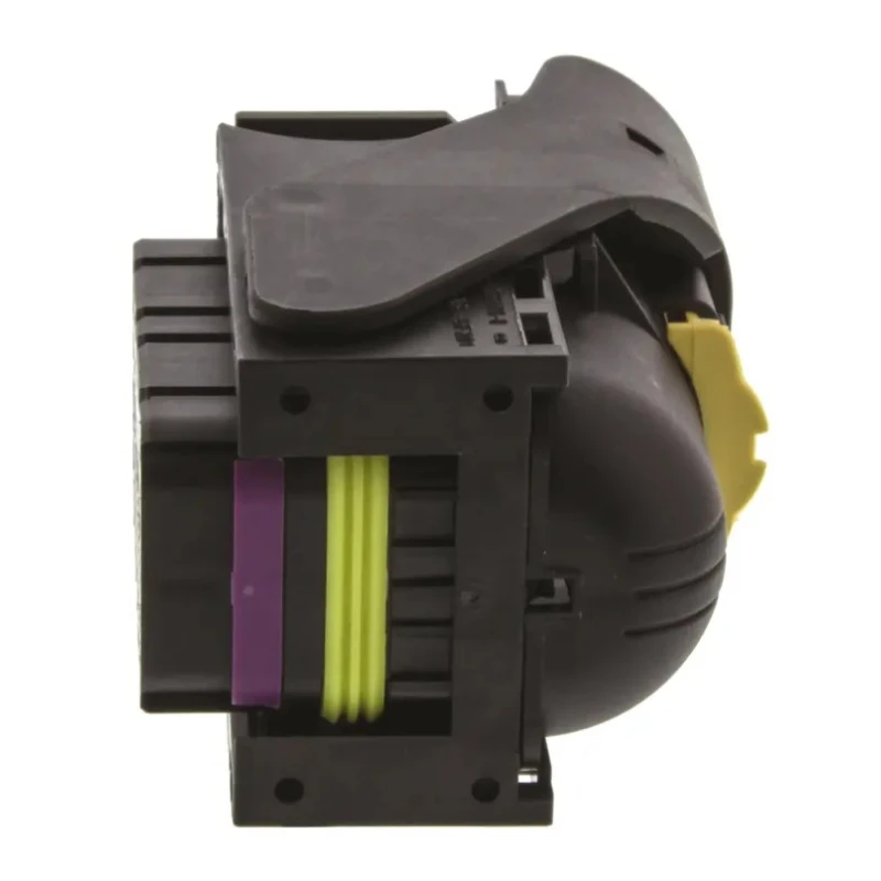 TE Connectivity Micro Quadlok System Automotive Connector Female Brown Black Cable 60 Way Crimp Termination 284742-1