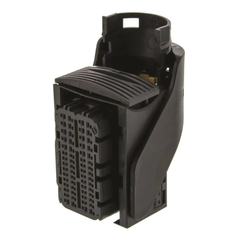 TE Connectivity Micro Quadlok System Automotive Connector Female Brown Black Cable 60 Way Crimp Termination 284742-1