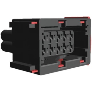 TE Connectivity Junior Power Timer Automotive Connector Female Black Cable 10 Way Crimp Termination 1-967240-1