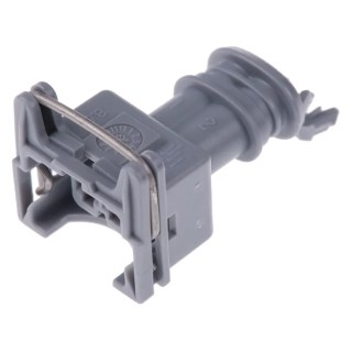 TE Connectivity Junior Power Timer Automotive Connector Female Grey Cable 2 Way Crimp Termination 282189-2