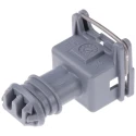 TE Connectivity Junior Power Timer Automotive Connector Female Grey Cable 2 Way Crimp Termination 282189-2