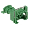 TE Connectivity Junior Power Timer Automotive Connector Female Green Cable 2 Way Solder Termination 282189-4