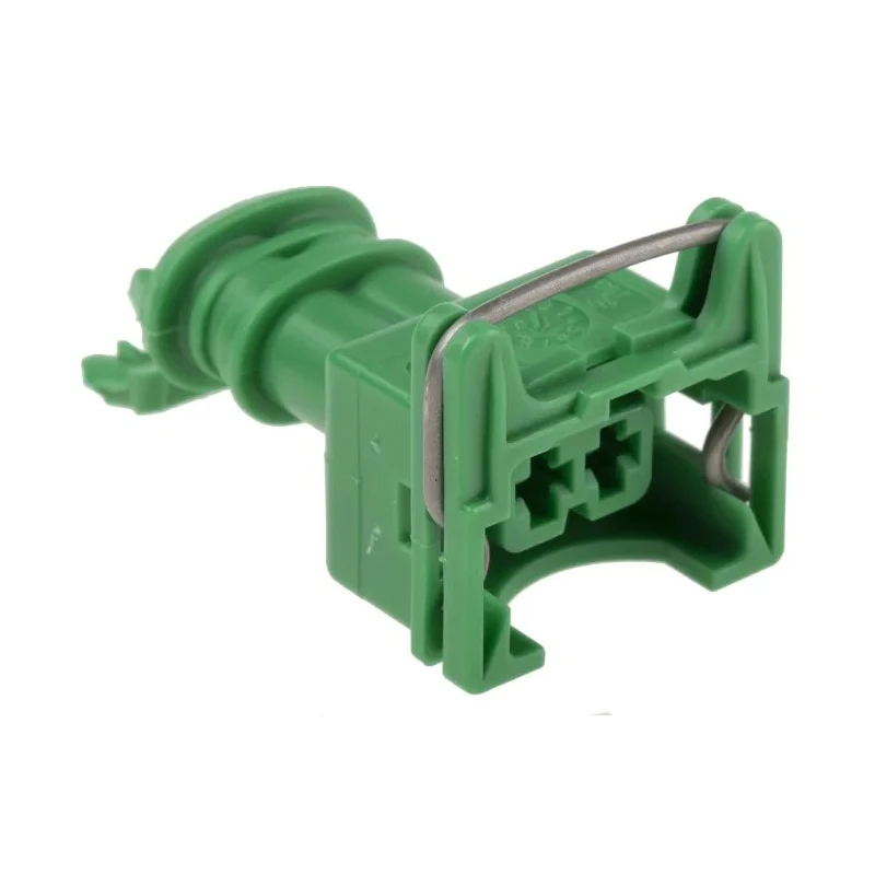 TE Connectivity Junior Power Timer Automotive Connector Female Green Cable 2 Way Solder Termination 282189-4