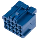 TE Connectivity Junior Power Timer Automotive Connector Female Blue Cable 15 Way Crimp Termination 1-967623-4