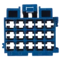TE Connectivity Junior Power Timer Automotive Connector Female Blue Cable 15 Way Crimp Termination 1-967623-4