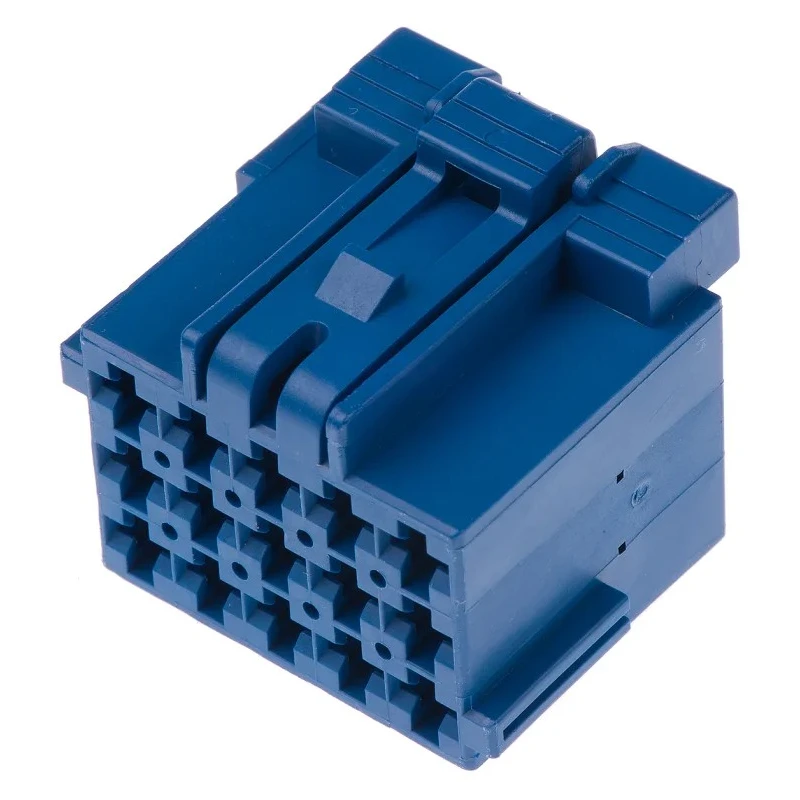 TE Connectivity Junior Power Timer Automotive Connector Female Blue Cable 15 Way Crimp Termination 1-967623-4