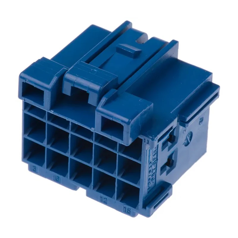 TE Connectivity Junior Power Timer Automotive Connector Female Blue Cable 15 Way Crimp Termination 1-967623-4