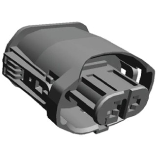 TE Connectivity Junior Power Timer Automotive Connector Female Natural 2 Way Crimp Termination 1-1355668-2