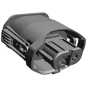 TE Connectivity Junior Power Timer Automotive Connector Female Natural Cable 2 Way Crimp Termination 1-1355668-2