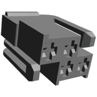 TE Connectivity Junior Timer Automotive Connector Female Black Cable 4 Way Crimp Termination 365060-3