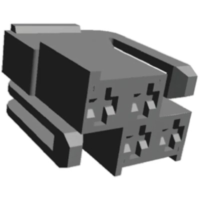 TE Connectivity Junior Timer Automotive Connector Female Black Cable 4 Way Crimp Termination 365060-3