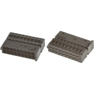 TE Connectivity Micro Quadlok System Automotive Connector Female Black Cable 18 Way Crimp Termination 1379102-1