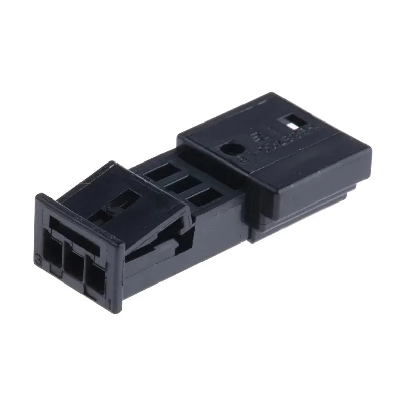 TE Connectivity Micro Quadlok System Automotive Connector Male Black Cable 3 Way Crimp Termination 1-968700-1