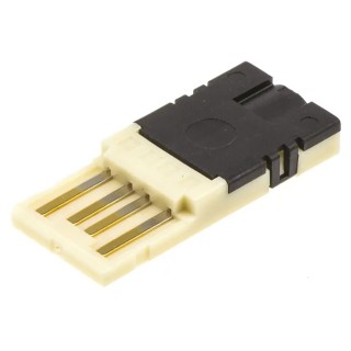 TE Connectivity Industrial Type A USB 2.0 Straight Cable Male 1 Port USB Connector 30V 1A IP20 2040305-1