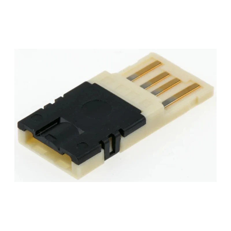 TE Connectivity Industrial Type A USB 2.0 Straight Cable Male 1 Port USB Connector 30V 1A IP20 2040305-1