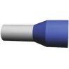 TE Connectivity Insulated Crimp Bootlace Ferrule, 12 mm Pin Length, 5.8 mm Pin Diameter, Blue to 5 AWG Wire Size 2-966067-6