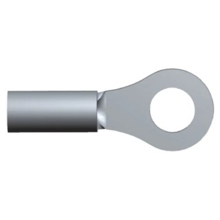TE Connectivity DG STRATO-THERM Uninsulated Ring Terminal M4 Stud Size 16 AWG-14 AWG 20.6mm Length Copper Nickel 322374