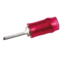 TE Connectivity PIDG Insulated Tin Crimp Pin Connector 22 AWG to 16 AWG 1 mm Pin Diameter Red 165446