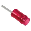 TE Connectivity PIDG Insulated Tin Crimp Pin Connector 22 AWG to 16 AWG 1 mm Pin Diameter Red 165446