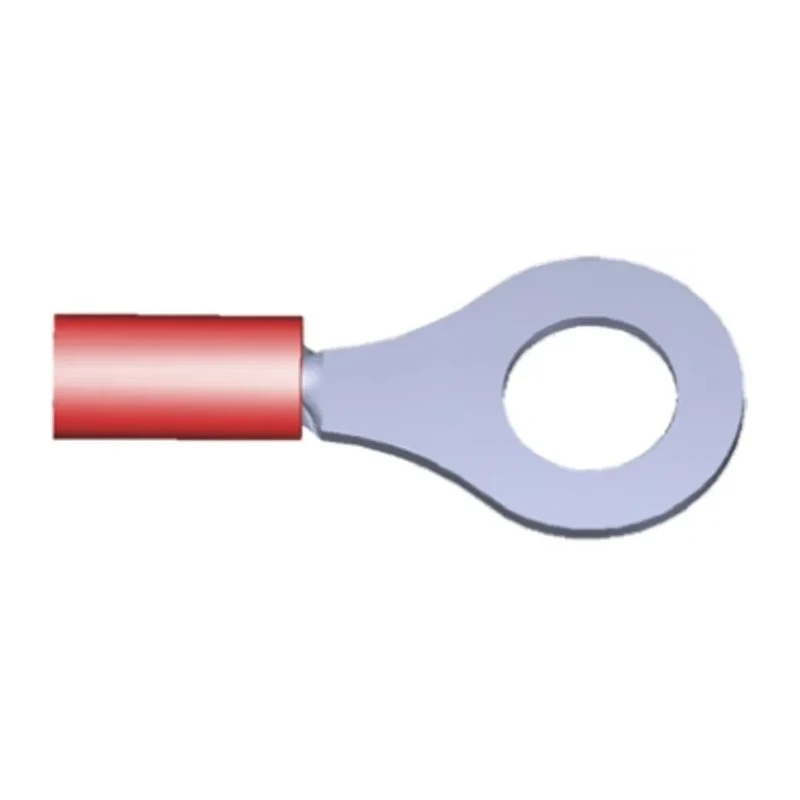 TE Connectivity PLASTI-GRIP Insulated Ring Terminal M6 Stud Size 22 AWG to 16 AWG Red 2-34150-1