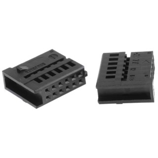 TE Connectivity Micro Quadlok System Automotive Connector Female Black Cable 12 Way Crimp Termination 1379219-1