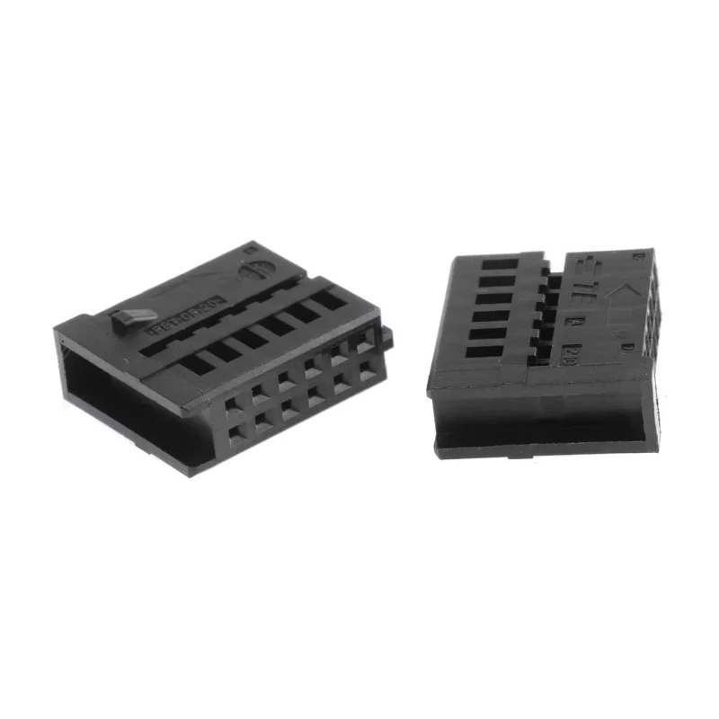 TE Connectivity Micro Quadlok System Automotive Connector Female Black Cable 12 Way Crimp Termination 1379219-1