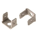 TE Connectivity FASTON .250 Silver Uninsulated Male Spade Connector, Stud Mount, 6.35 x 0.81 mm Tab Size 141878-2