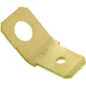 TE Connectivity FASTON .250 Yellow Uninsulated Male Spade Connector, Solder Termination, 6.35 x 0.81 mm Tab Size 181949-1