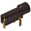 TE Connectivity Black Female Banana Socket with Gold Plating 350180