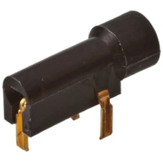 TE Connectivity Black Female Banana Socket with Gold Plating 350180