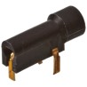 TE Connectivity Black Female Banana Socket with Gold Plating 350180