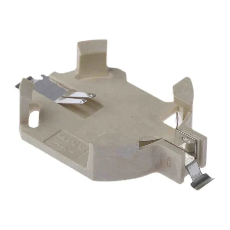 TE Connectivity Surface Mount Battery Holder Leaf Spring Polymer Body 6.02mm Height 19.05mm Width 32.31mm Length CR2032