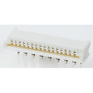 TE Connectivity FPC 1 mm Pitch 18 Way Right Angle Female FPC Connector, Solder 1-84953-8