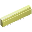 TE Connectivity FFC 1 mm Pitch 20 Way Straight Female FPC Connector, Solder 2-84982-0