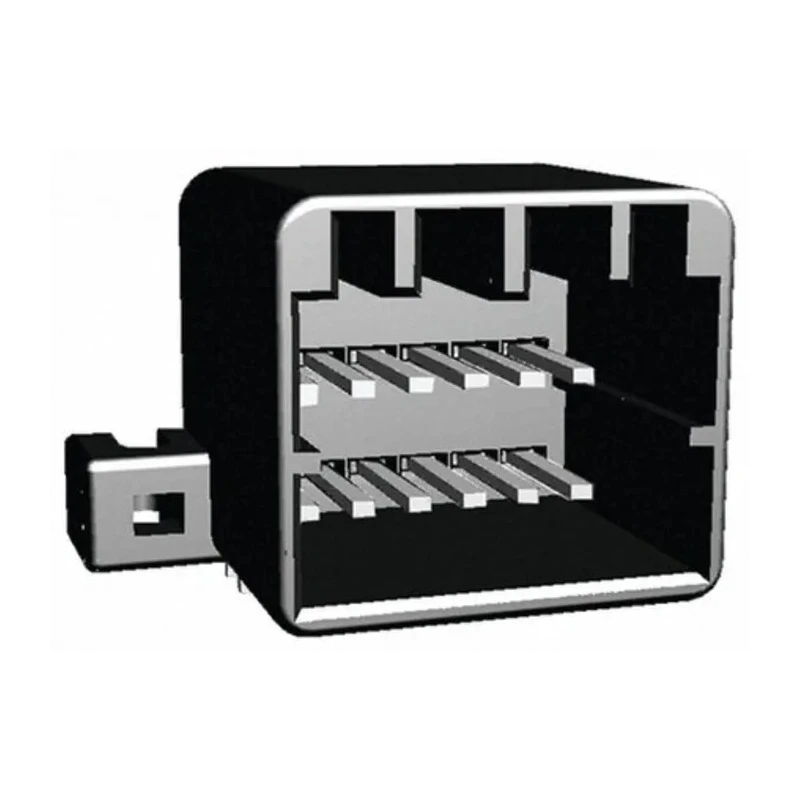 TE Connectivity MULTILOCK 040 II Series Right Angle Through Hole PCB Socket 12-Contact 2 Row 2.5 mm Pitch Solder 175974-2