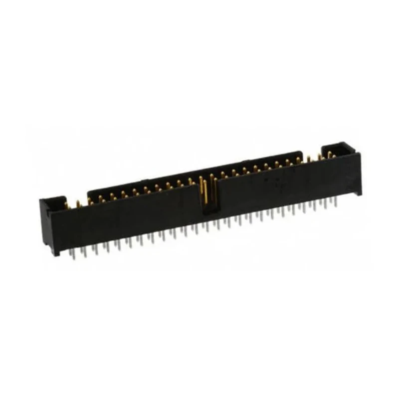 TE Connectivity AMP-LATCH Series Straight Through Hole PCB Header, 50 Contact, 2.54 mm Pitch, 2 Row, Shrouded 1-103309-0