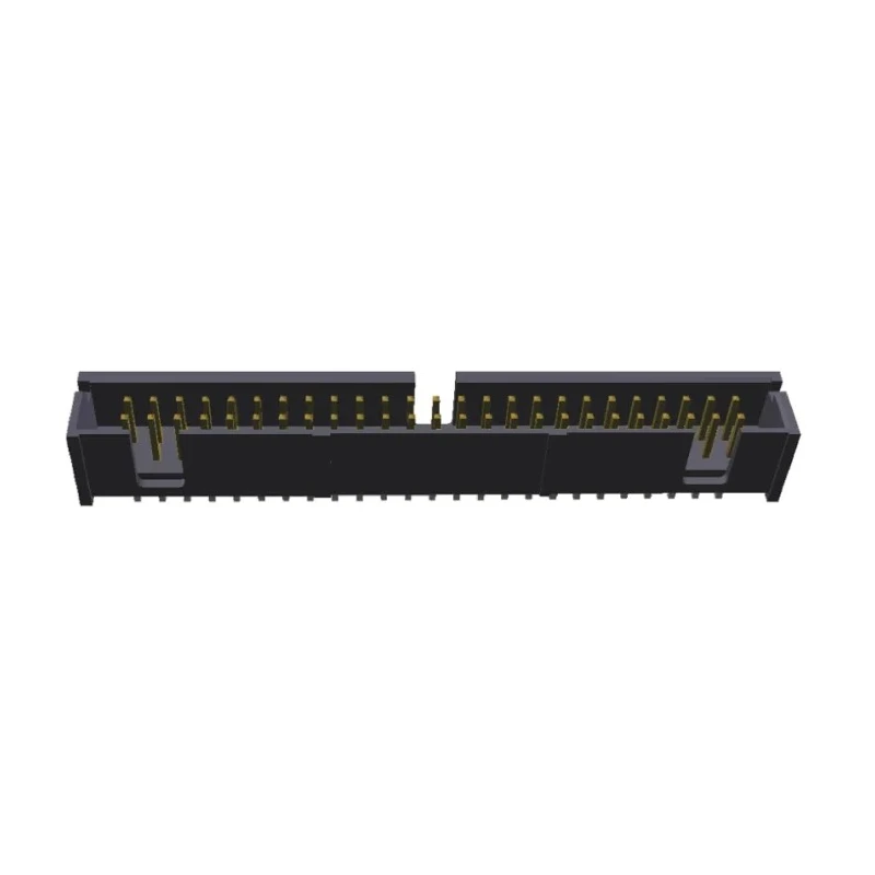TE Connectivity AMP-LATCH Series Straight Through Hole PCB Header, 50 Contact, 2.54 mm Pitch, 2 Row, Shrouded 1-103309-0
