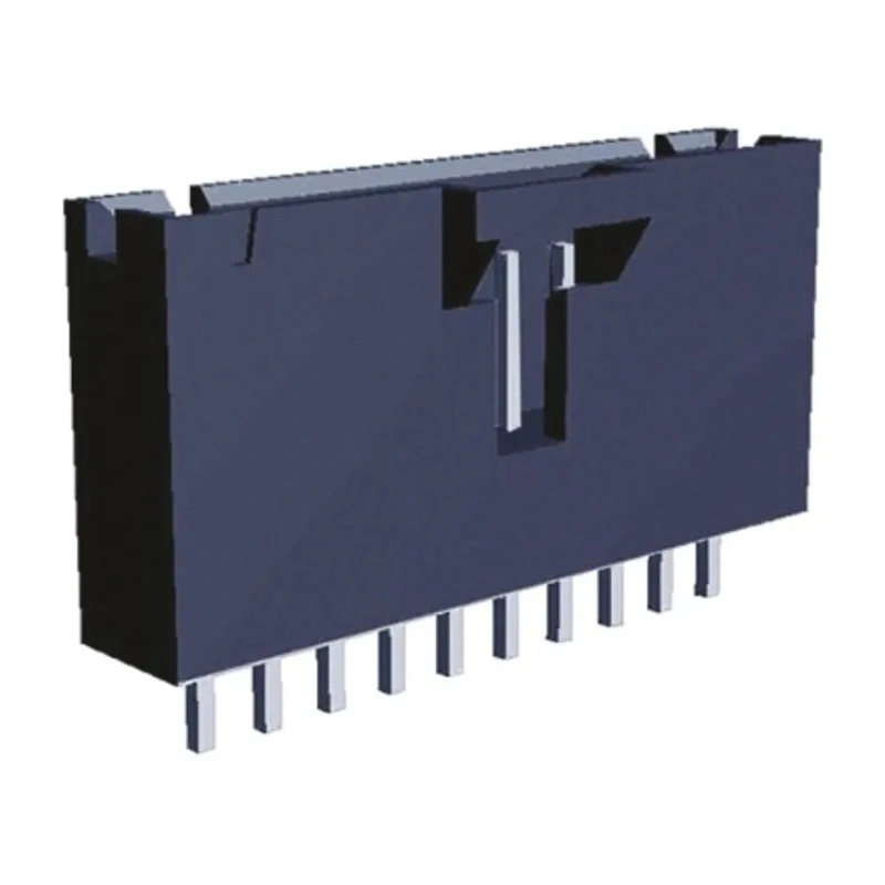 TE Connectivity AMPMODU MTE Series Straight Through Hole PCB Header 10 Contact 2.54 mm Pitch 1 Row Shrouded 5-104363-9