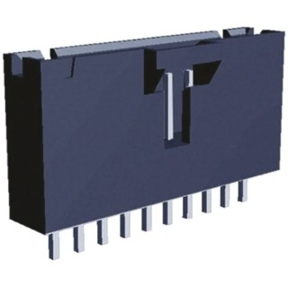 TE Connectivity AMPMODU MTE Series Straight Through Hole PCB Header 10 Contact 2.54 mm Pitch 1 Row Shrouded 5-104363-9