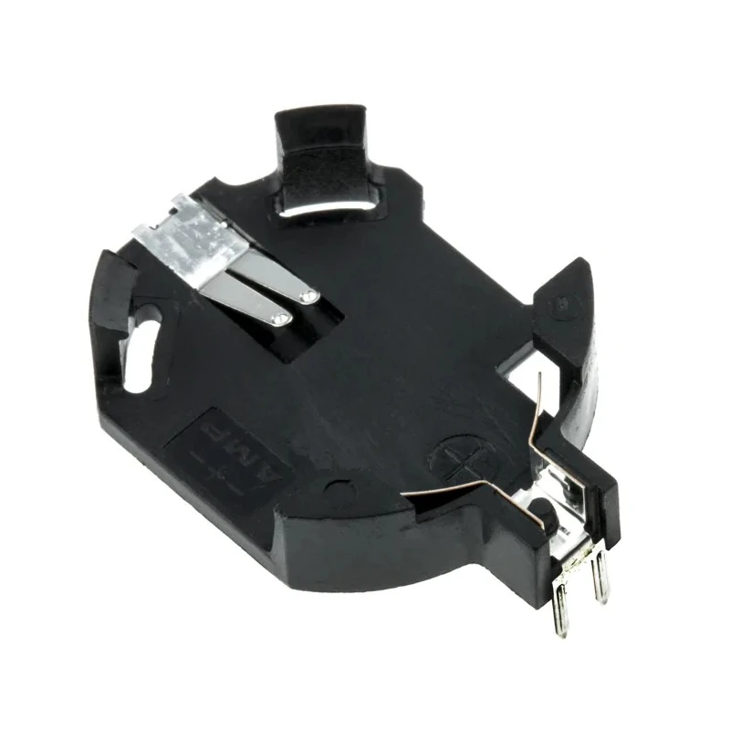TE Connectivity PCB Battery Holder Through Hole Mount Top Load for CR2032 Battery 120591-1