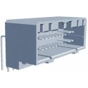 TE Connectivity MULTILOCK 040/070 Series Right Angle Through Hole PCB Socket, 26-Contact, 2 Row, 2.5 mm Pitch 175571-6